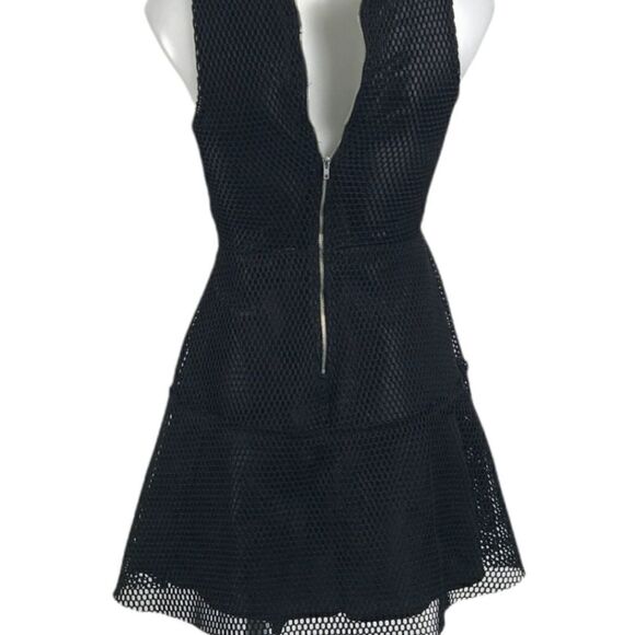 Finn clover Black Mesh Sleeveless dress sz XS - Picture 6 of 7